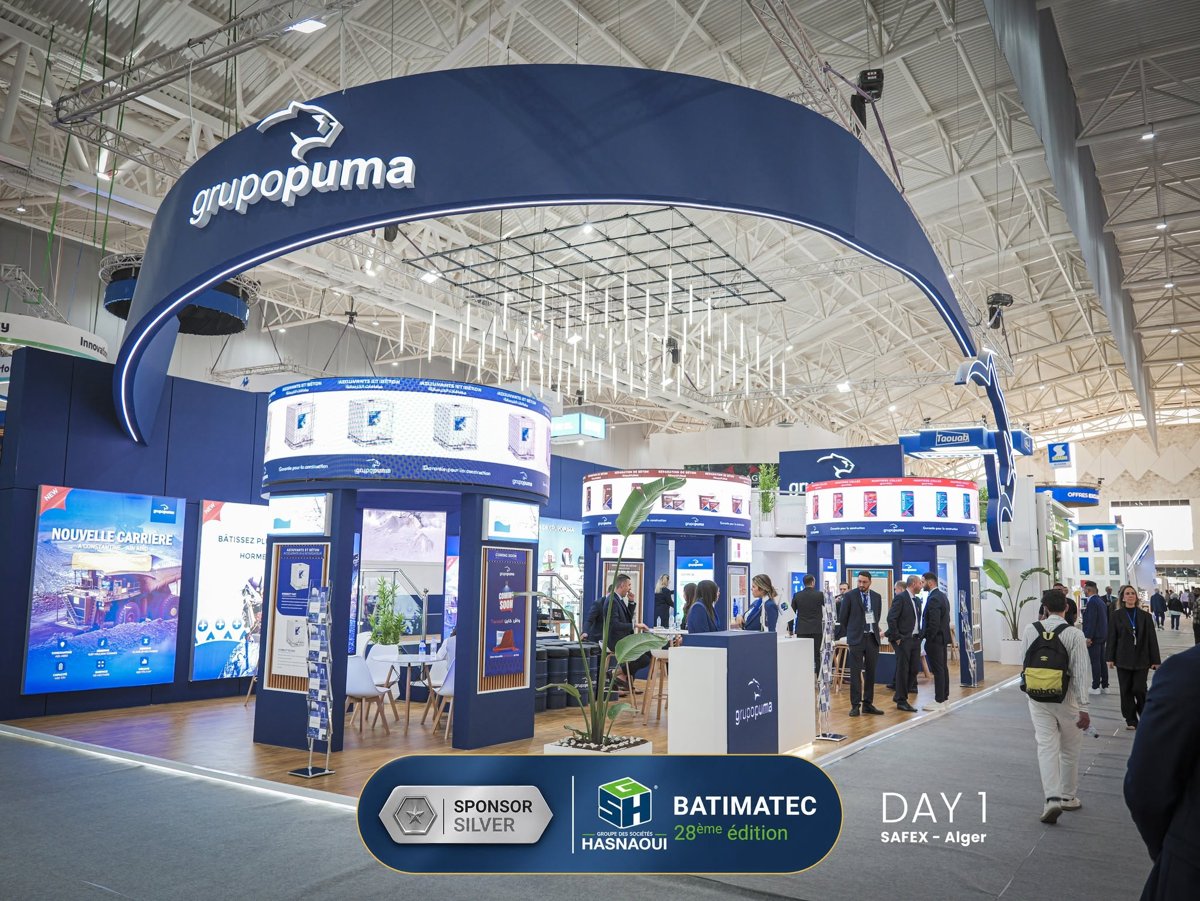 Stand événementiel Grupo Puma réalisé par Ezway